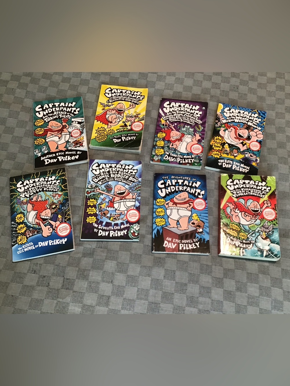 Captain Underpants paperback books Lot of 8
